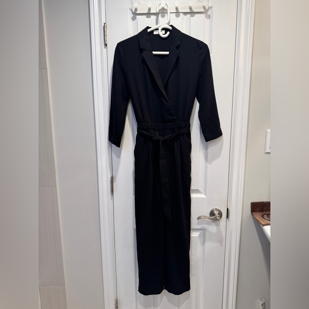 Babaton Black Long Sleeve Jumpsuit
